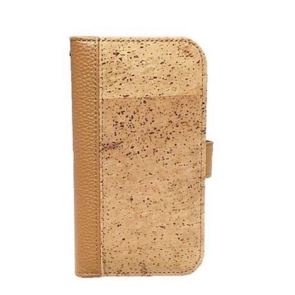 NEW Queork iPhone 11 6.1 Wallet Cell Phone Case Cork Folio Vegan Leather Magnet - Picture 3 of 10